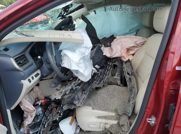1GKKNXLS2LZ207199 2020 GMC ACADIA Red Вид салону спереду