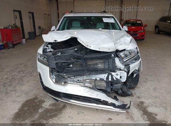1GKKNXLS5MZ117286 2021 GMC ACADIA White Widok zestawu wskaźników