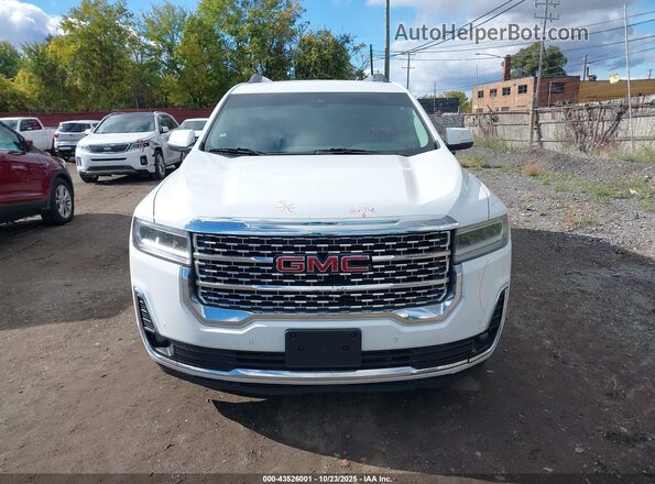 1GKKNXLS8LZ227456 2020 GMC ACADIA White Вид щитка приладів