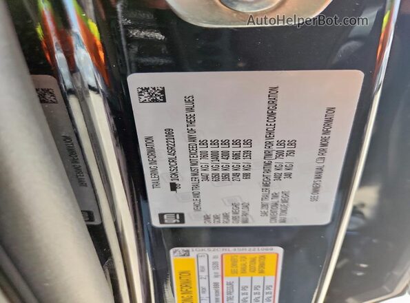 1GKS2CRL4SR221069 2025 GMC YUKON Black VIN sticker view