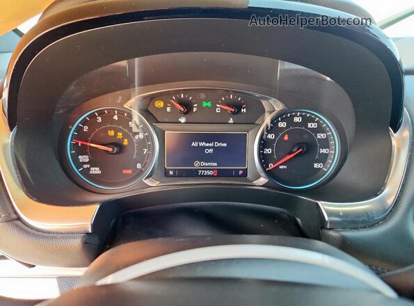 1GNEVGKW1NJ149981 2022 CHEVROLET TRAVERSE White Vista del cuadro de instrumentos