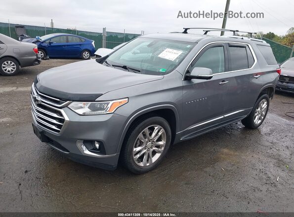 1GNEVNKW0LJ277730 2020 CHEVROLET TRAVERSE Gray Առջևի ձախ երեք քառորդ տեսարան