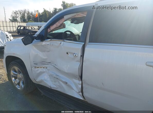 1GNSCBKC5KR264386 2019 CHEVROLET TAHOE White Widok z przodu
