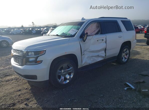 1GNSCBKC5KR264386 2019 CHEVROLET TAHOE White Przód lewy