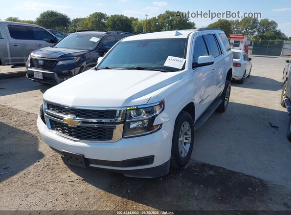 1GNSCBKC5LR142273 2020 CHEVROLET TAHOE Белый Передняя левая четверть