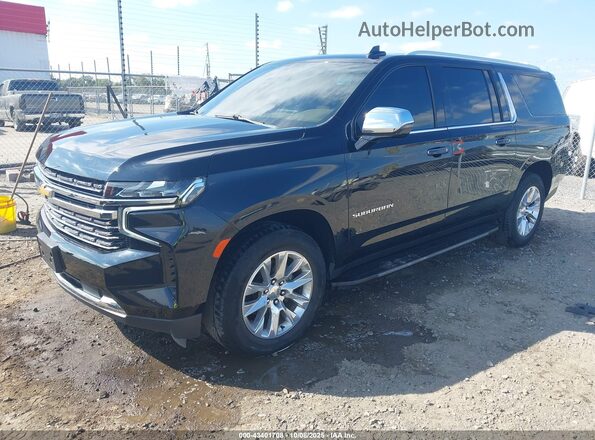 1GNSCFKD8PR353280 2023 CHEVROLET SUBURBAN Black Передня ліва чверть