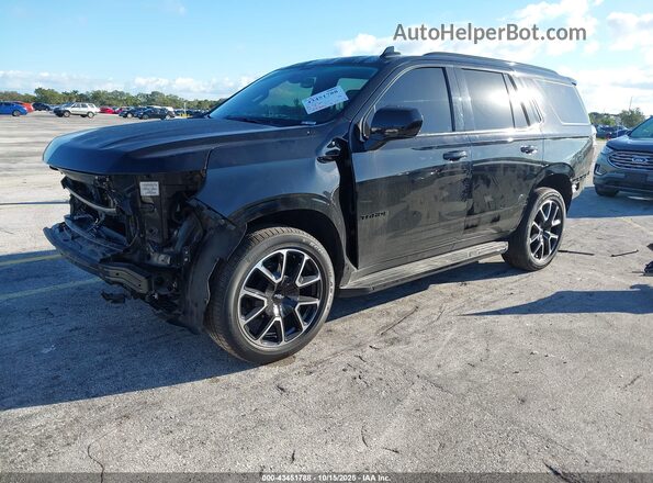 1GNSCRKDXMR472509 2021 CHEVROLET TAHOE Black წინა მარცხენა ხედი სამი მეოთხედიდან