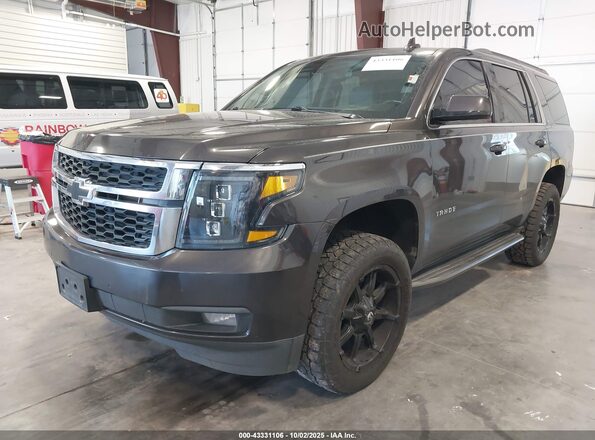 1GNSKBKC0JR384646 2018 CHEVROLET TAHOE Gray Vista tres cuartos delantera izquierda