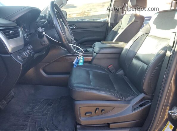 1GNSKBKC2HR384934 2017 CHEVROLET TAHOE Серый Вид салона спереди