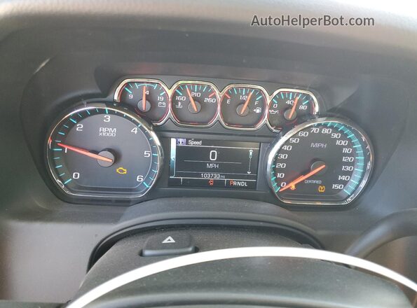 1GNSKDEC8LR268847 2020 CHEVROLET TAHOE White Вид щитка приладів