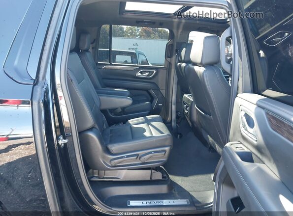 1GNSKDKD9NR340266 2022 CHEVROLET SUBURBAN Black Widok naklejki z numerem VIN
