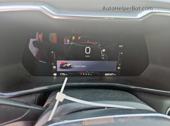 1GTP5BEK5P1182773 2023 GMC CANYON White Вид щитка приладів