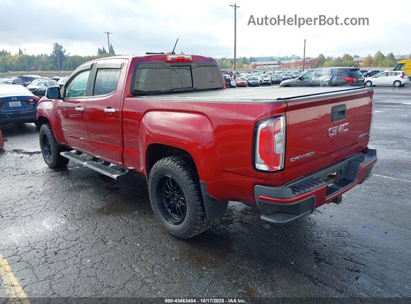 1GTP6EE13J1120639 2018 GMC CANYON Красный Задняя левая четверть