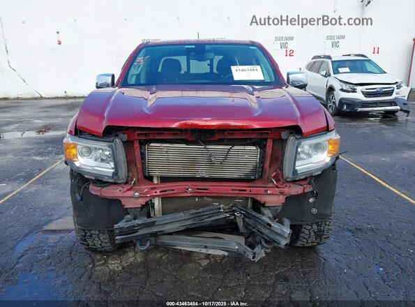 1GTP6EE13J1120639 2018 GMC CANYON Красный Вид задней части салона