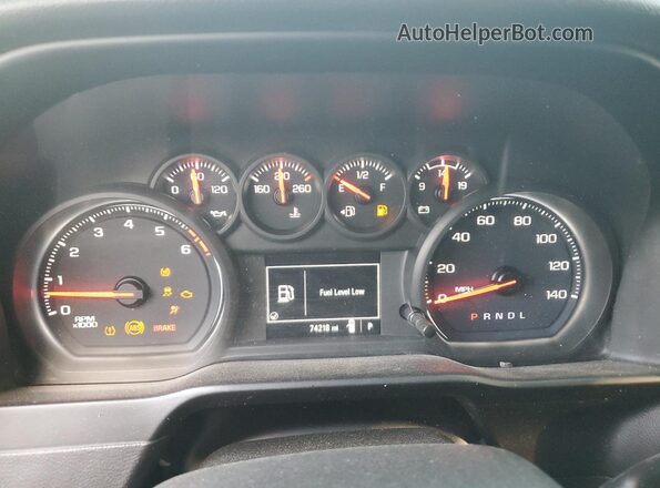 1GTR8AEF3LZ279009 2020 GMC SIERRA Silver ხელსაწყოთა პანელის ხედი