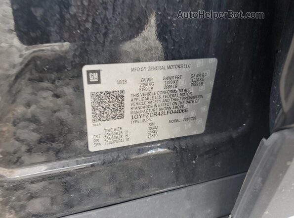 1GYFZCR42LF044066 2020 CADILLAC XT4 Black VIN sticker view