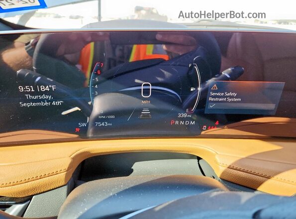 1GYFZER41SF145626 2025 CADILLAC XT4 Синий Вид щитка приборов