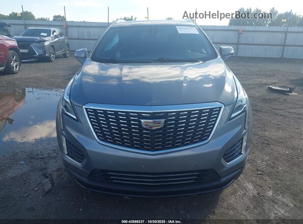 1GYKNAR45MZ140675 2021 CADILLAC XT5 Blue Instrument cluster view