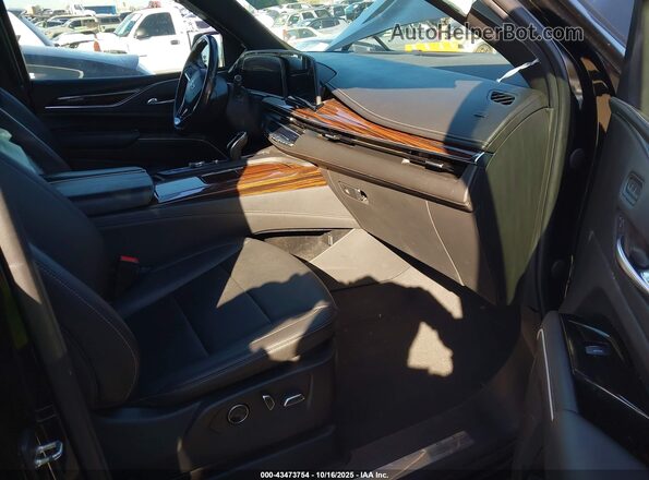 1GYS3JKL3MR358587 2021 CADILLAC ESCALADE Black წინა სალონის ხედი