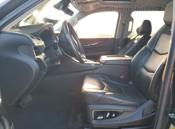 1GYS4BKJ3KR366378 2019 CADILLAC ESCALADE Черный Вид салона спереди