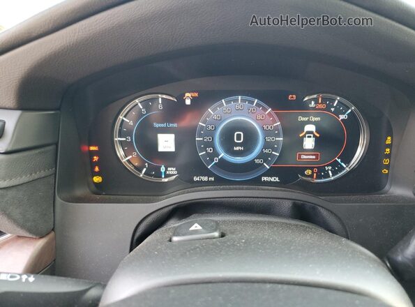 1GYS4BKJ9LR258686 2020 CADILLAC ESCALADE Gray Instrument cluster view