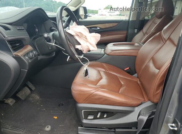 1GYS4BKJ9LR258686 2020 CADILLAC ESCALADE Gray Front interior view