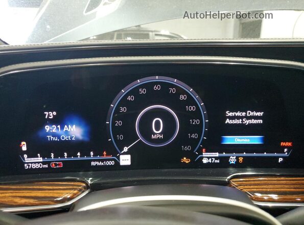1GYS4CKL9MR231237 2021 CADILLAC ESCALADE Gray Instrument cluster view