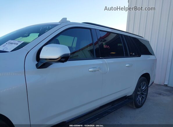 1GYS4PKL2PR144436 2023 CADILLAC ESCALADE White Vista interior trasera