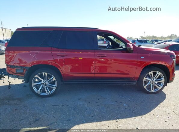 1GYS9FRL9SR124016 2025 CADILLAC ESCALADE Red 360 interior view