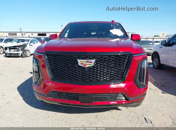 1GYS9FRL9SR124016 2025 CADILLAC ESCALADE Red Rear interior view