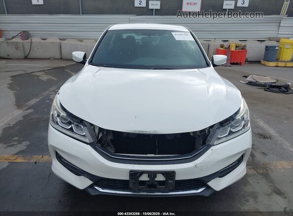 1HGCR2F53GA218604 2016 HONDA ACCORD White Instrument cluster view