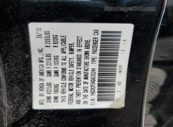 1HGCR2F54GA035244 2016 HONDA ACCORD Black 