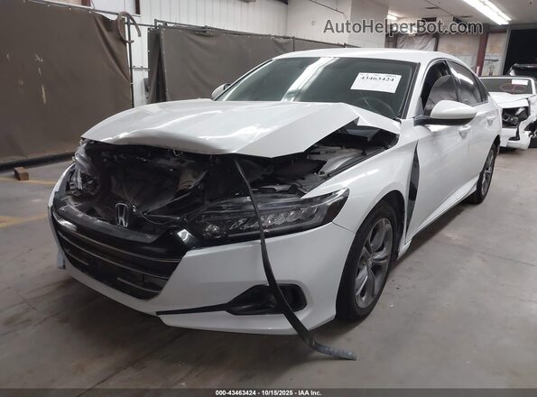 1HGCV1F10MA110102 2021 HONDA ACCORD White წინა მარცხენა ხედი სამი მეოთხედიდან