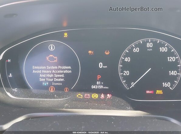 1HGCV1F10MA110102 2021 HONDA ACCORD White უკანა სავარძლების ხედი