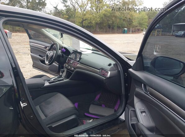 1HGCV1F14LA148396 2020 HONDA ACCORD Black Front interior view