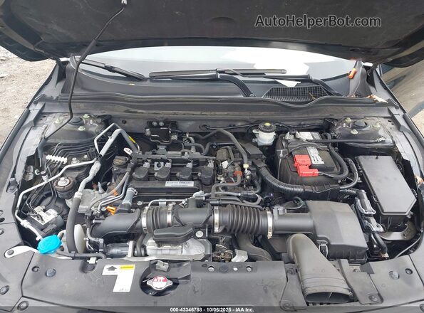 1HGCV1F14LA148396 2020 HONDA ACCORD Black Rear view