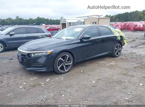 1HGCV1F14LA148396 2020 HONDA ACCORD Black Front left
