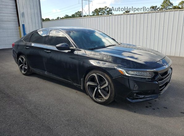 1HGCV1F30MA034589 2021 HONDA ACCORD Black 