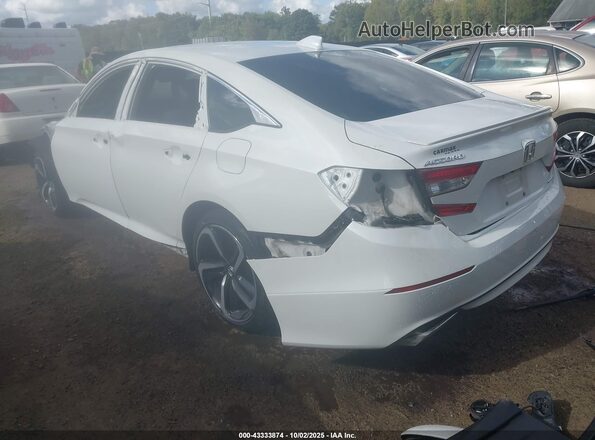 1HGCV1F33LA057590 2020 HONDA ACCORD White Հետևի ձախ