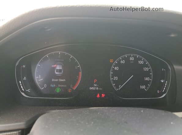1HGCV1F34LA094938 2020 HONDA ACCORD White Սարքավորումների վահանակի տեսք
