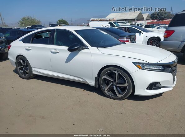 1HGCV1F34MA105602 2021 HONDA ACCORD White 