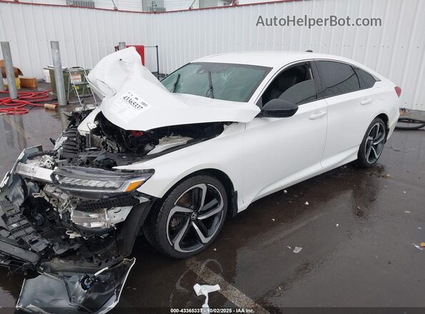 1HGCV1F34NA103754 2022 HONDA ACCORD White Front left