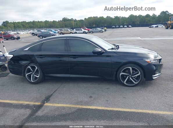 1HGCV1F36LA016743 2020 HONDA ACCORD Black Սալոնի հետևի տեսք