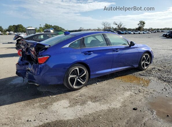 1HGCV1F36LA048642 2020 HONDA ACCORD Blue Rear right