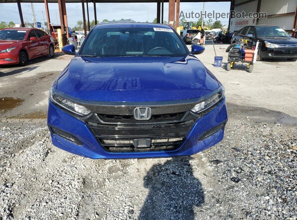 1HGCV1F36LA048642 2020 HONDA ACCORD Blue Front view