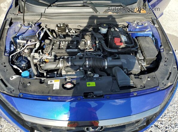 1HGCV1F36LA048642 2020 HONDA ACCORD Blue Rear interior view