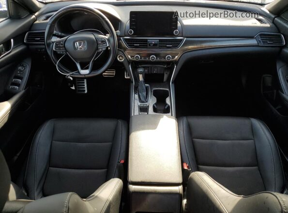 1HGCV1F36LA048642 2020 HONDA ACCORD Blue Dashboard view
