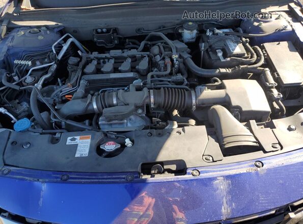 1HGCV1F36LA073346 2020 HONDA ACCORD Blue Սալոնի հետևի տեսք