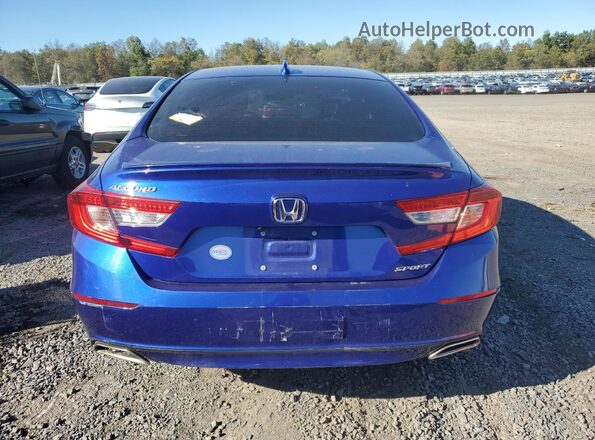 1HGCV1F36LA073346 2020 HONDA ACCORD Blue Հետևի տեսք