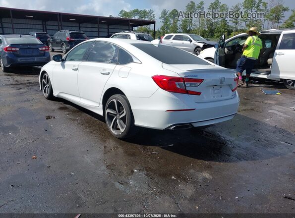 1HGCV1F36LA094956 2020 HONDA ACCORD White Rear left